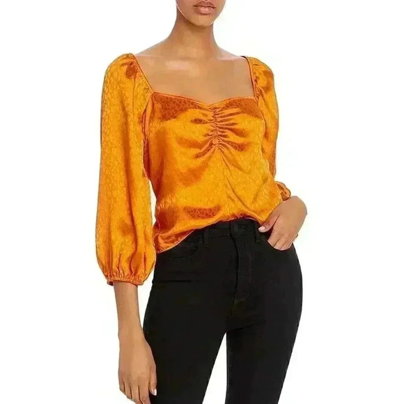 GUESS Seever Blouson-Sleeve Top - Picture 1 of 2
